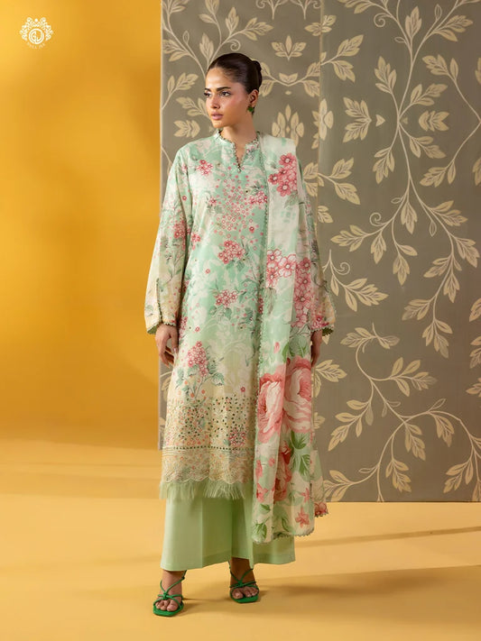 Mishaal By Gull Jee Embroidered Edit'26 Digital Printed Lawn Unstitched 3Pcs