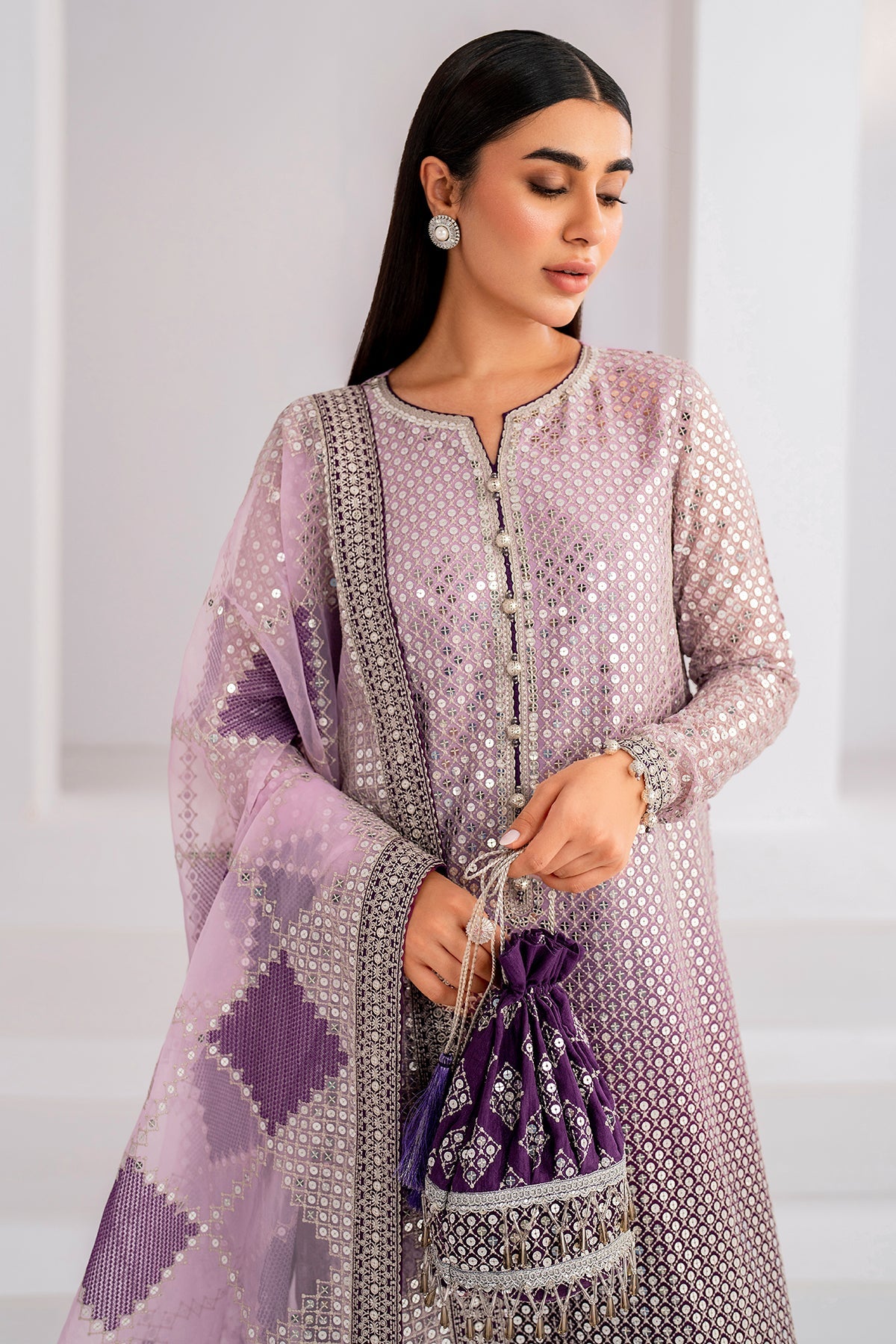 FESTIVE FORMALS BY JAZMIN Embroidered Chiffon Unstitched 3pcs