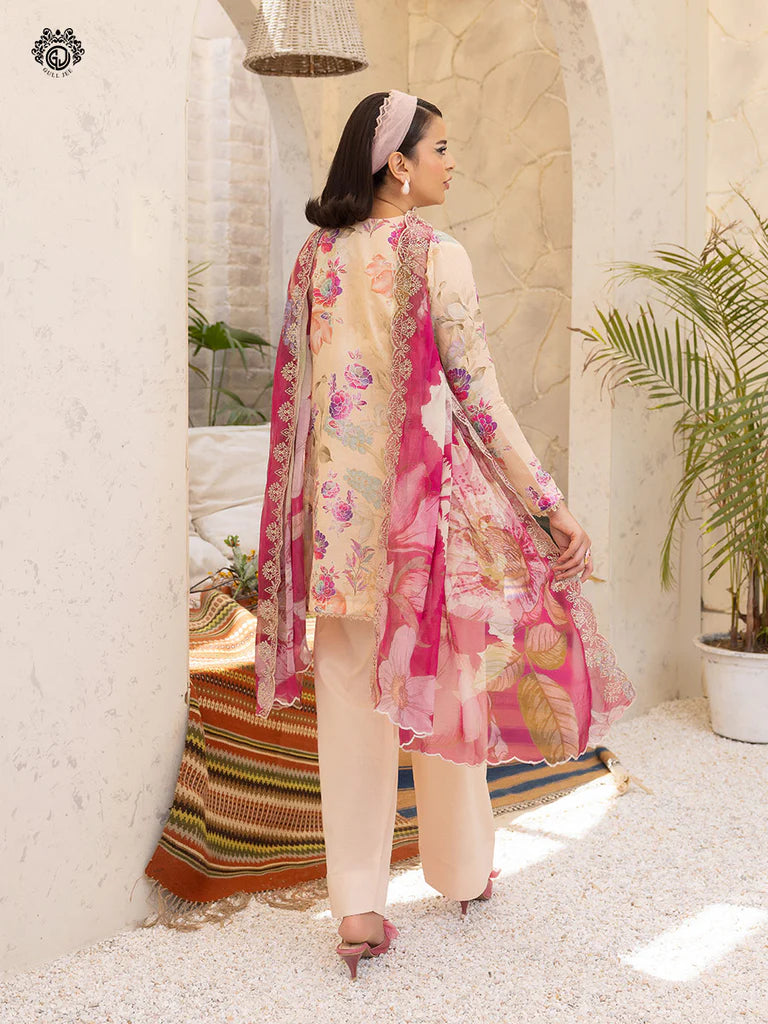 Morja By Gull Jee Vol-12 Embroidered Digital Printed Lawn Unstitched 3Pcs