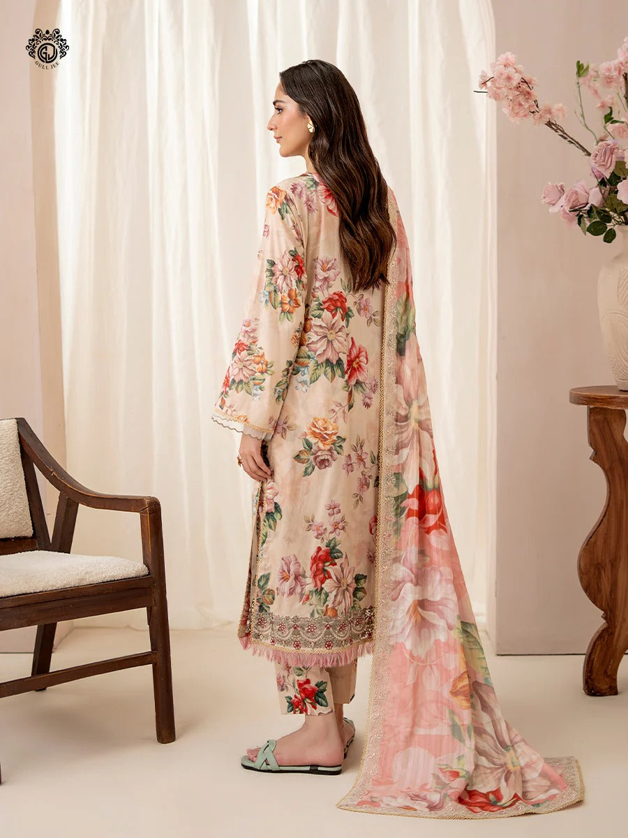 Ziva By Gull Jee Embroidered Digital Printed Lawn Unstitched 3 Piece