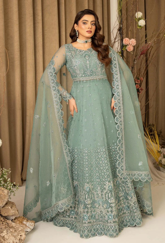 HOC By Humdum Luxury Embroidered Organza Unstitched 3pcs