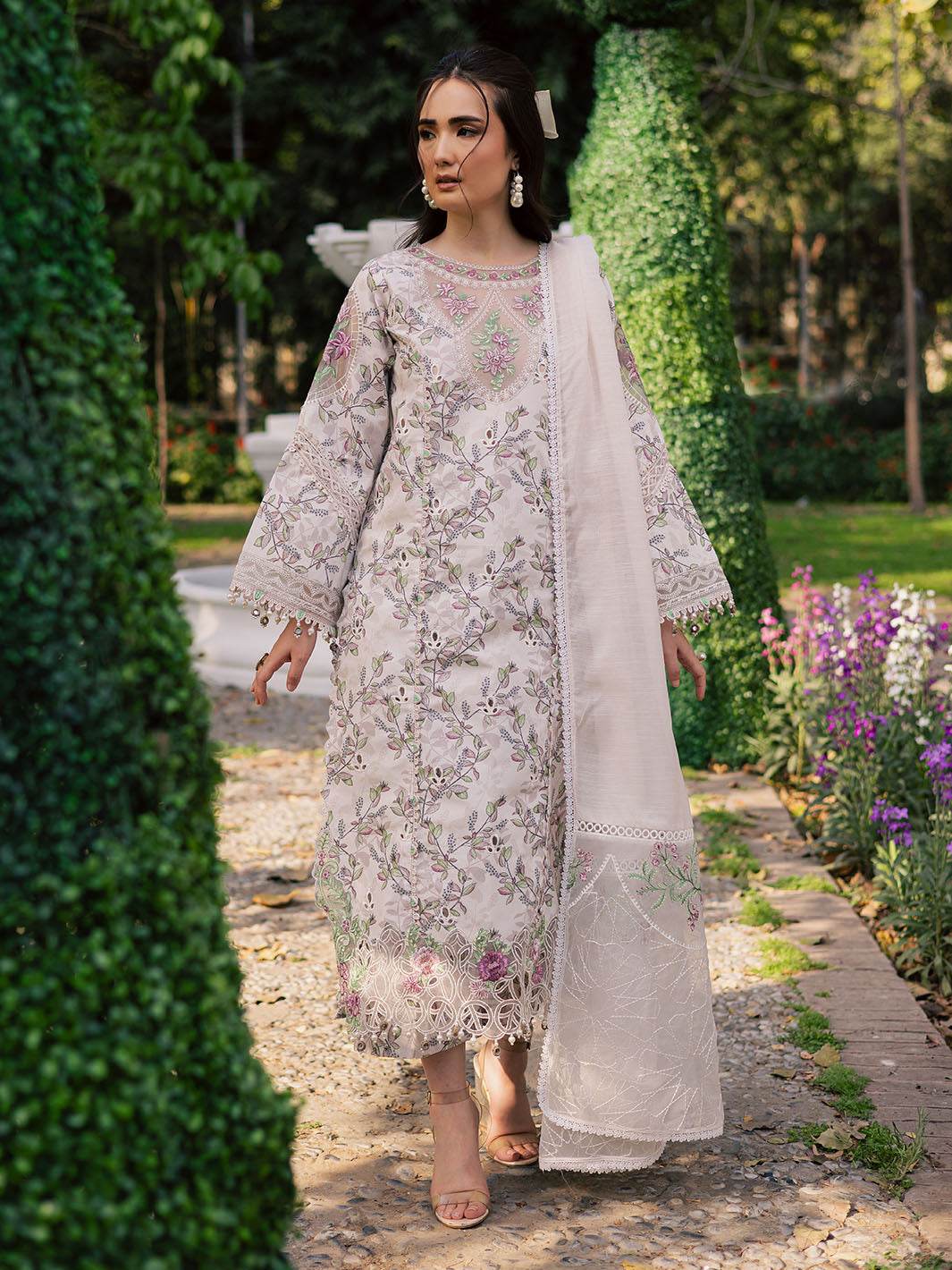 Ivy Bloom Printkari By Parishay Primium Printed Lawn Unstitched 3pcs - Jotey