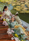 Elaf Print Chikankari Unstitched Lawn 3pcs - Jotey