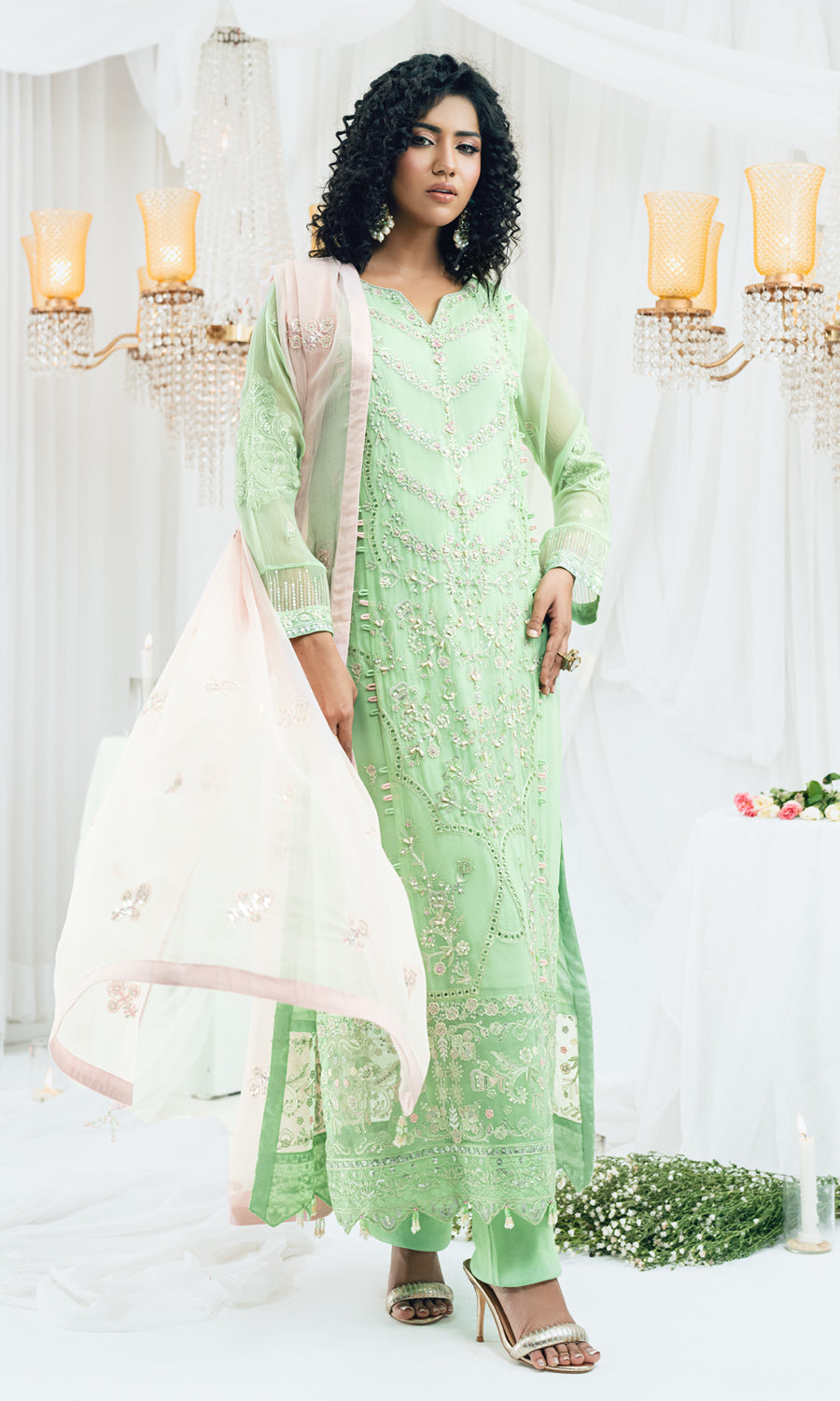 MAAHI BY SHAMOOZ Embroidered Chiffon Unstitched 3pcs