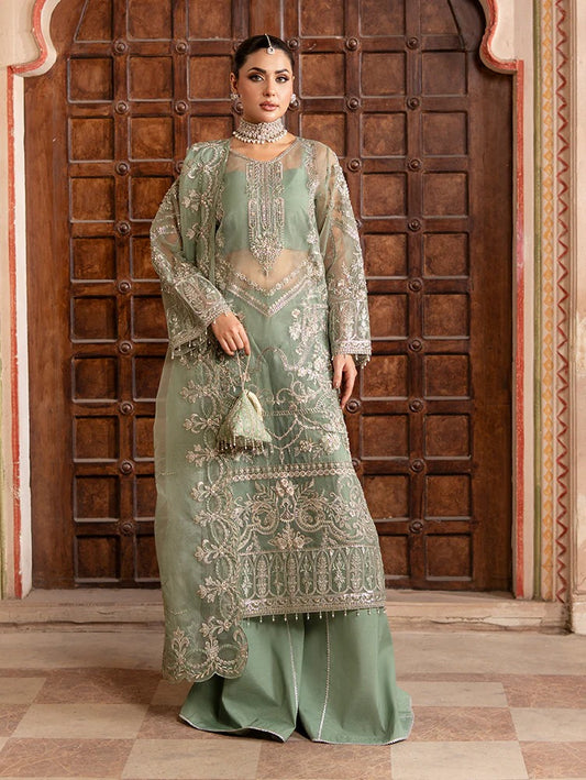 Rangreza by Zebtan Embroidered Organza Luxury Unstitched 3 Piece