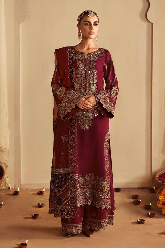 SHAGNA Premium Raw Silk Unstitched 3pcs - Jotey