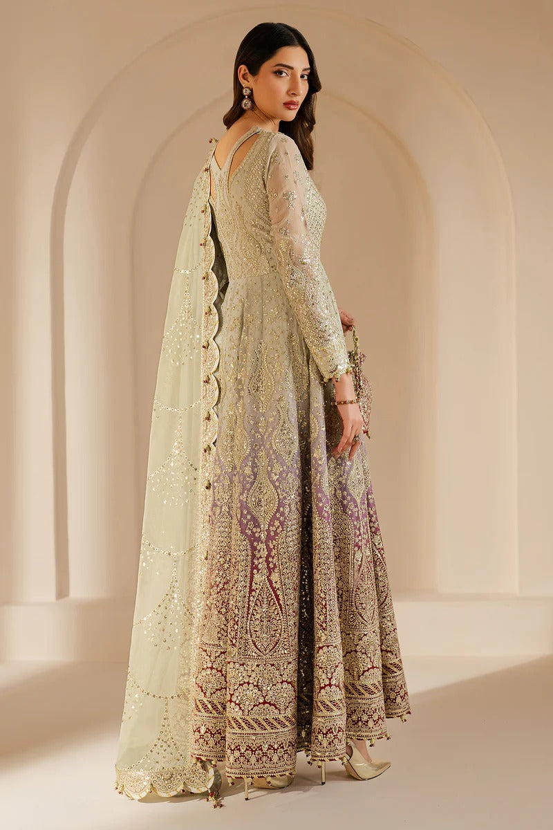 JAZMIN Wedding Formals Embroidered Chiffon Unstitched 3pcs
