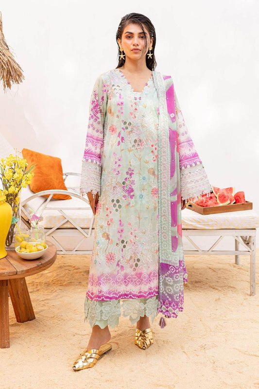 Nureh Gardenia Embroidered Lawn Unstitched 3pcs - Jotey