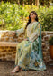 Elaf Print Chikankari Unstitched Lawn 3pcs - Jotey