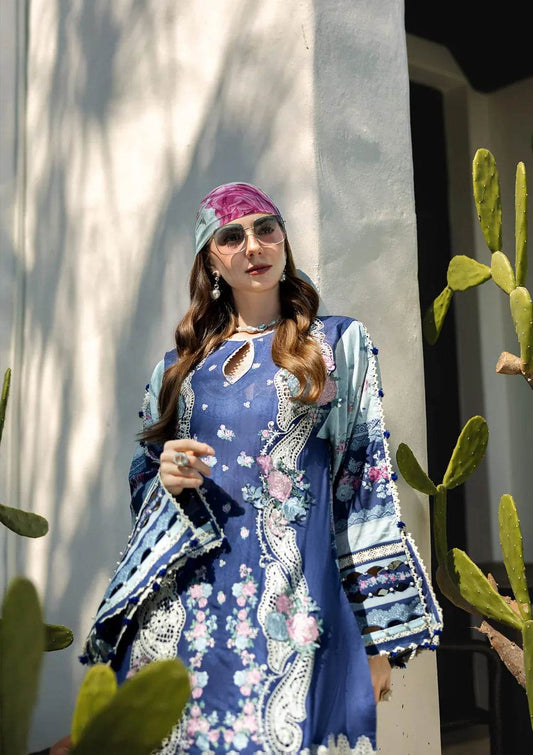 Elaf Premium Signature Embroidered Lawn Unstitched 3pcs - Jotey