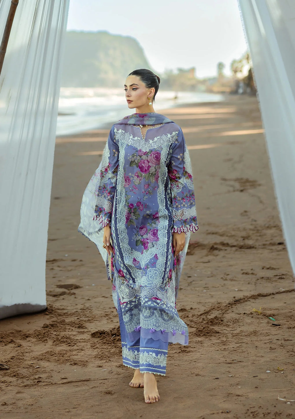 Elaf Premium Signature Embroidered Lawn Unstitched 3pcs