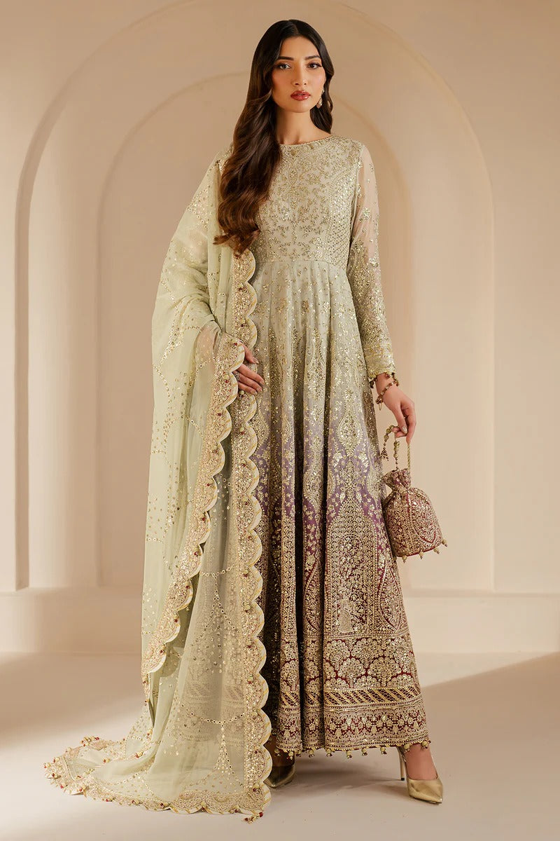 JAZMIN Wedding Formals Embroidered Chiffon Unstitched 3pcs