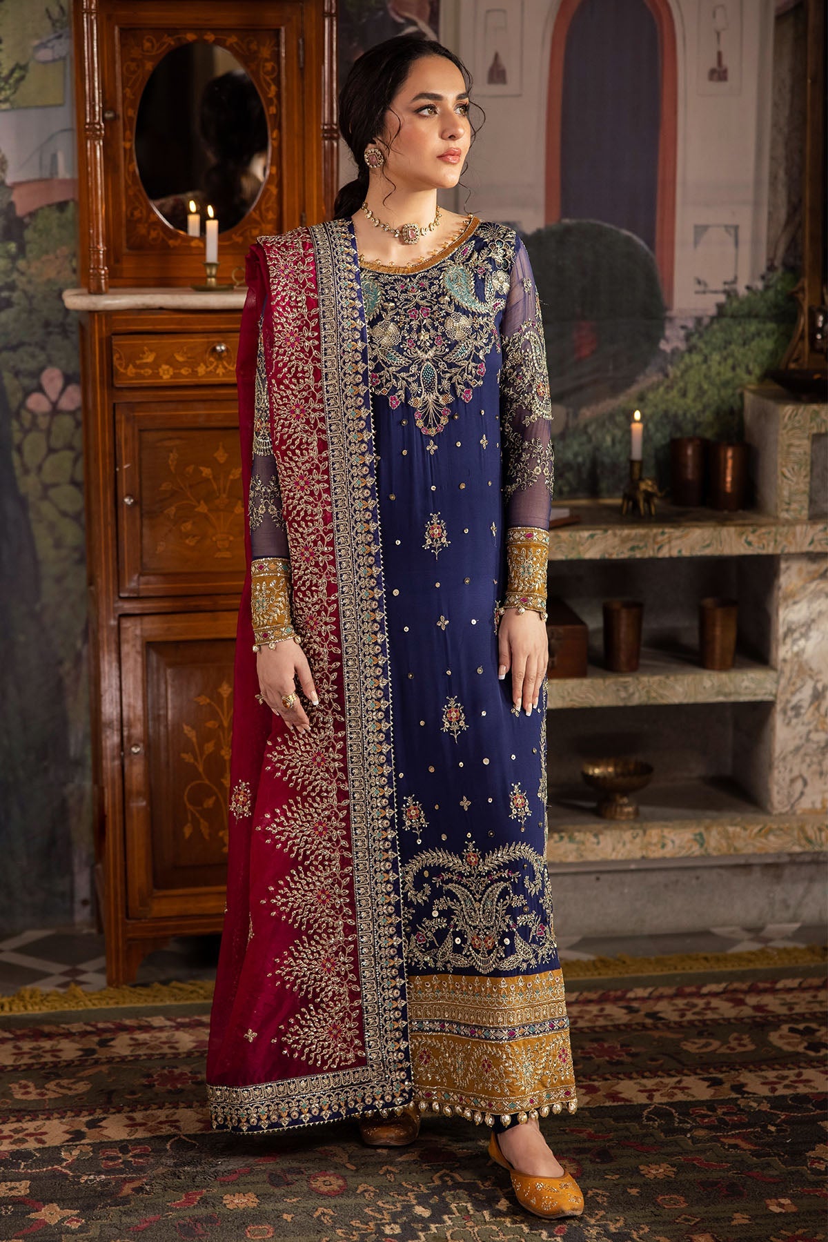 Alfaaz Embroidered Luxury Festive Edition Unstitched 3pcs