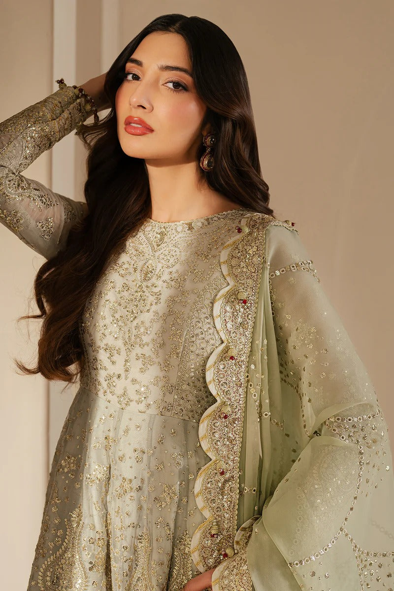 JAZMIN Wedding Formals Embroidered Chiffon Unstitched 3pcs