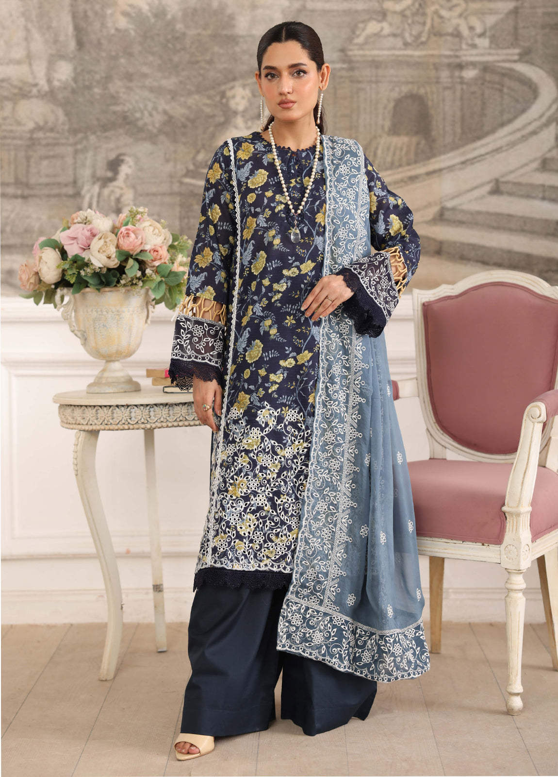 Afsheen By Johra Embroidered Chikankari Lawn Unstitched 3Pcs
