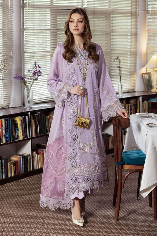 Nureh Mademoiselle Embroidered Swiss Voil 3pcs - Jotey