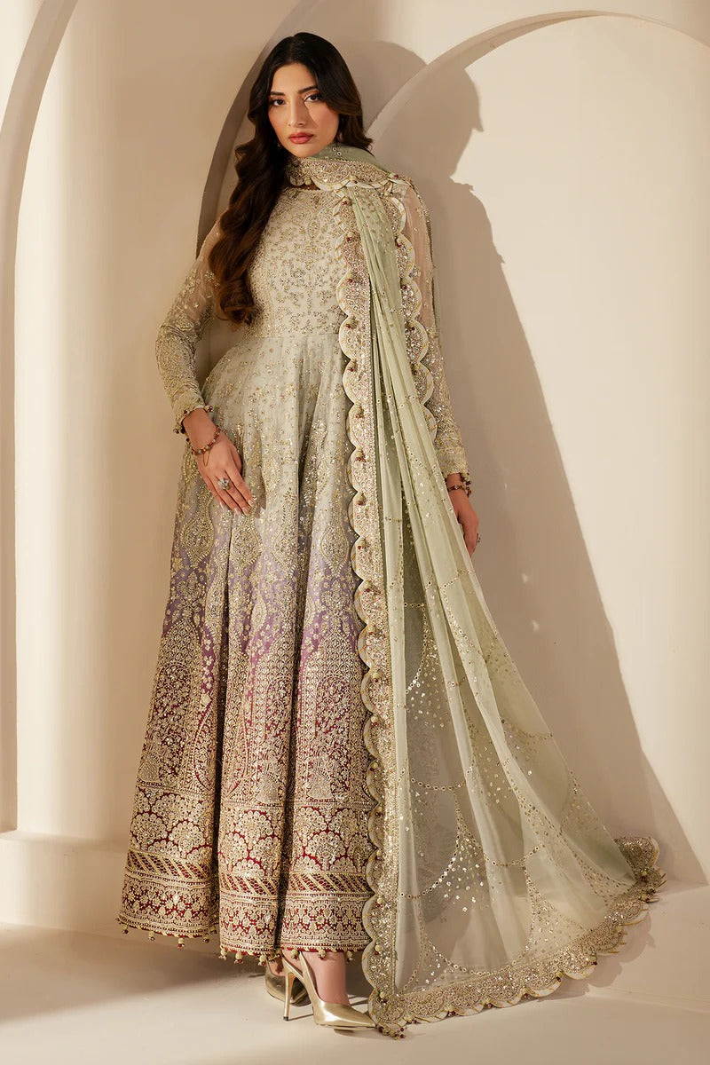 JAZMIN Wedding Formals Embroidered Chiffon Unstitched 3pcs
