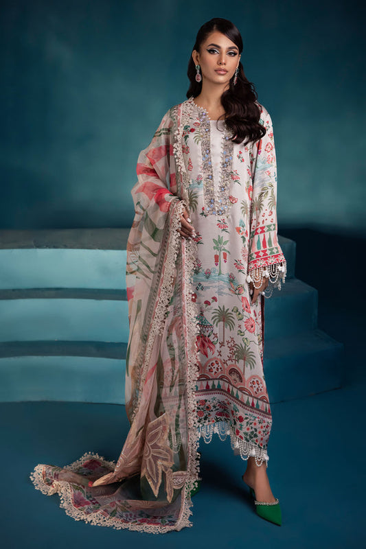Nureh Secretoria Embroidered Silk Unstitched 3Pcs