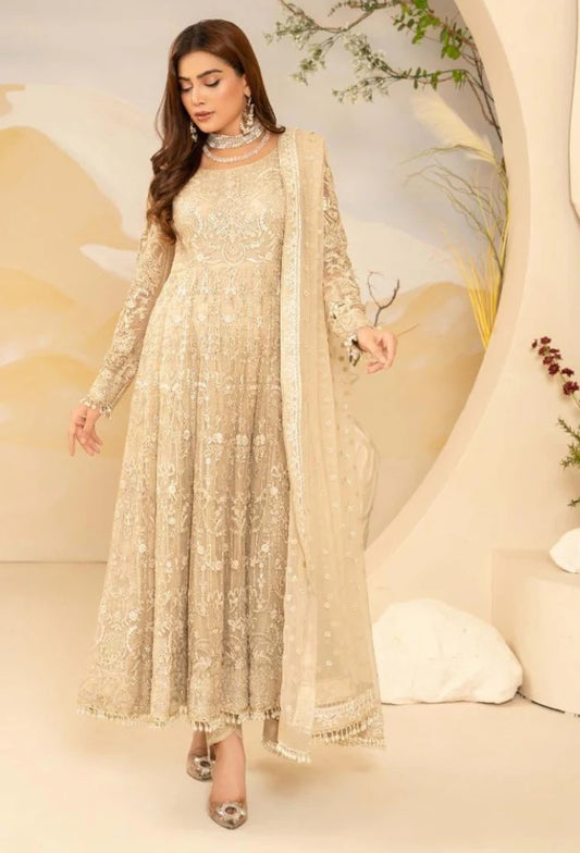 HOC By Humdum Vol-01 Luxury Embroidered Organza Unstitched 3pcs