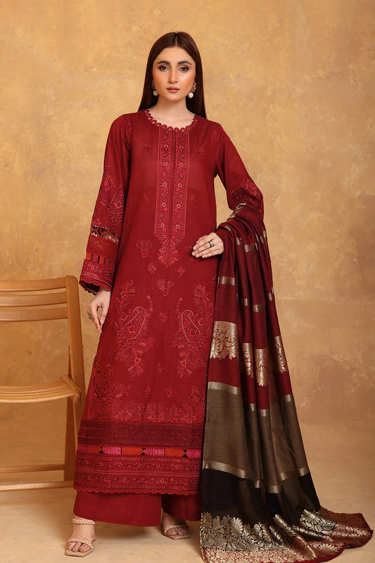 Adeeva by Johra Embroidered Jacquard Lawn Unstitched 3Pcs