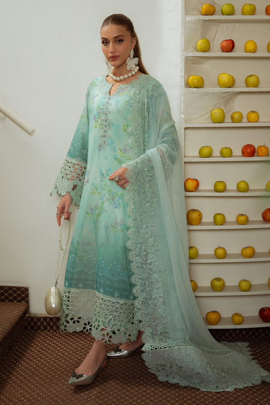Nureh Maya Swiss Lawn Embroidered Unstitched 3pcs