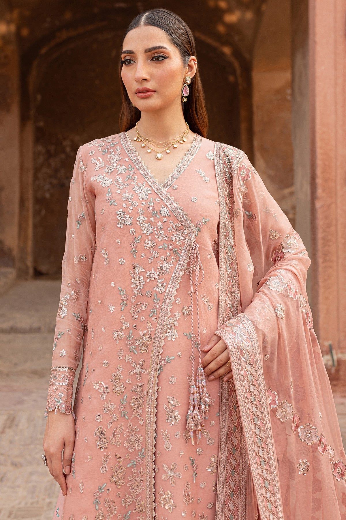 Ritzier By Farasha Embroidered Luxury Chiffon Unstitched 3pcs