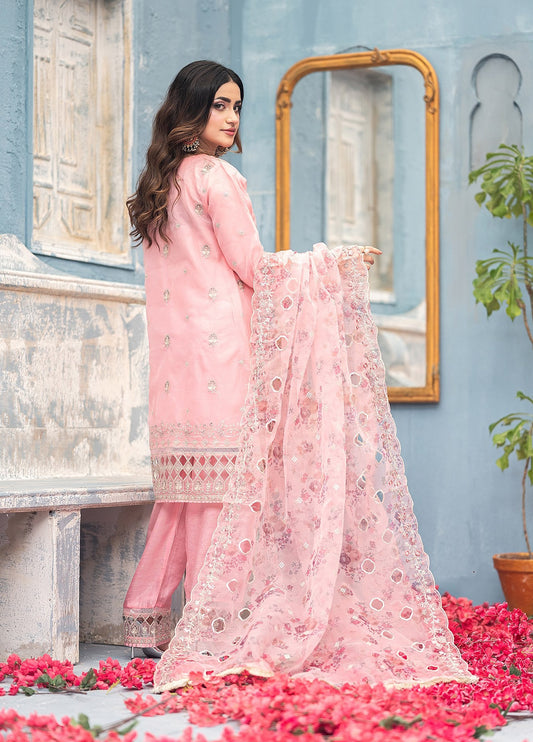 Rashi By Noori Embroidered Luxury Organza Festive Formal Stitched 3 Piece
