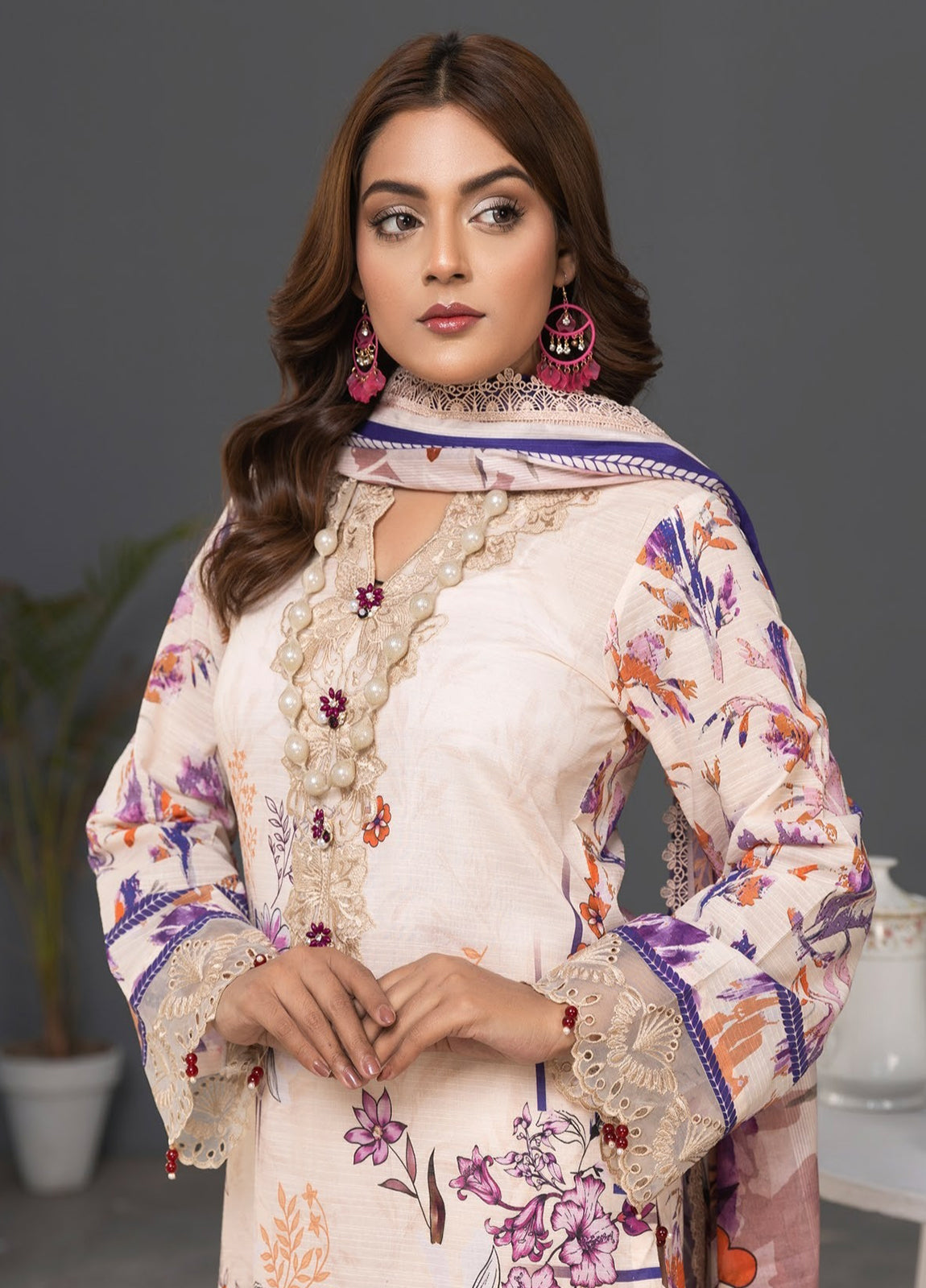 Janan By Sidra Aleem Embroidered Lawn Unstitched 3Pcs