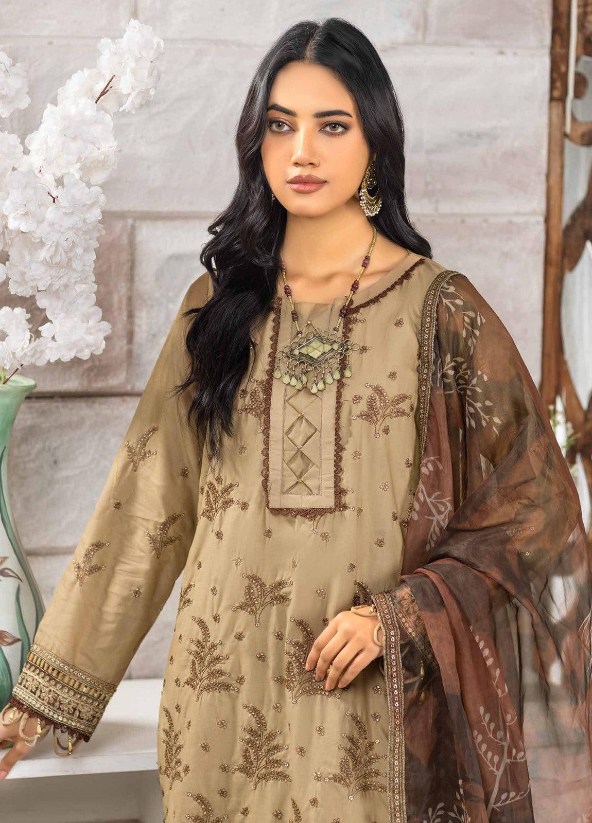 Rimal Vol-12 Embroidered & Sequence Work Lawn Unstitched 3pcs