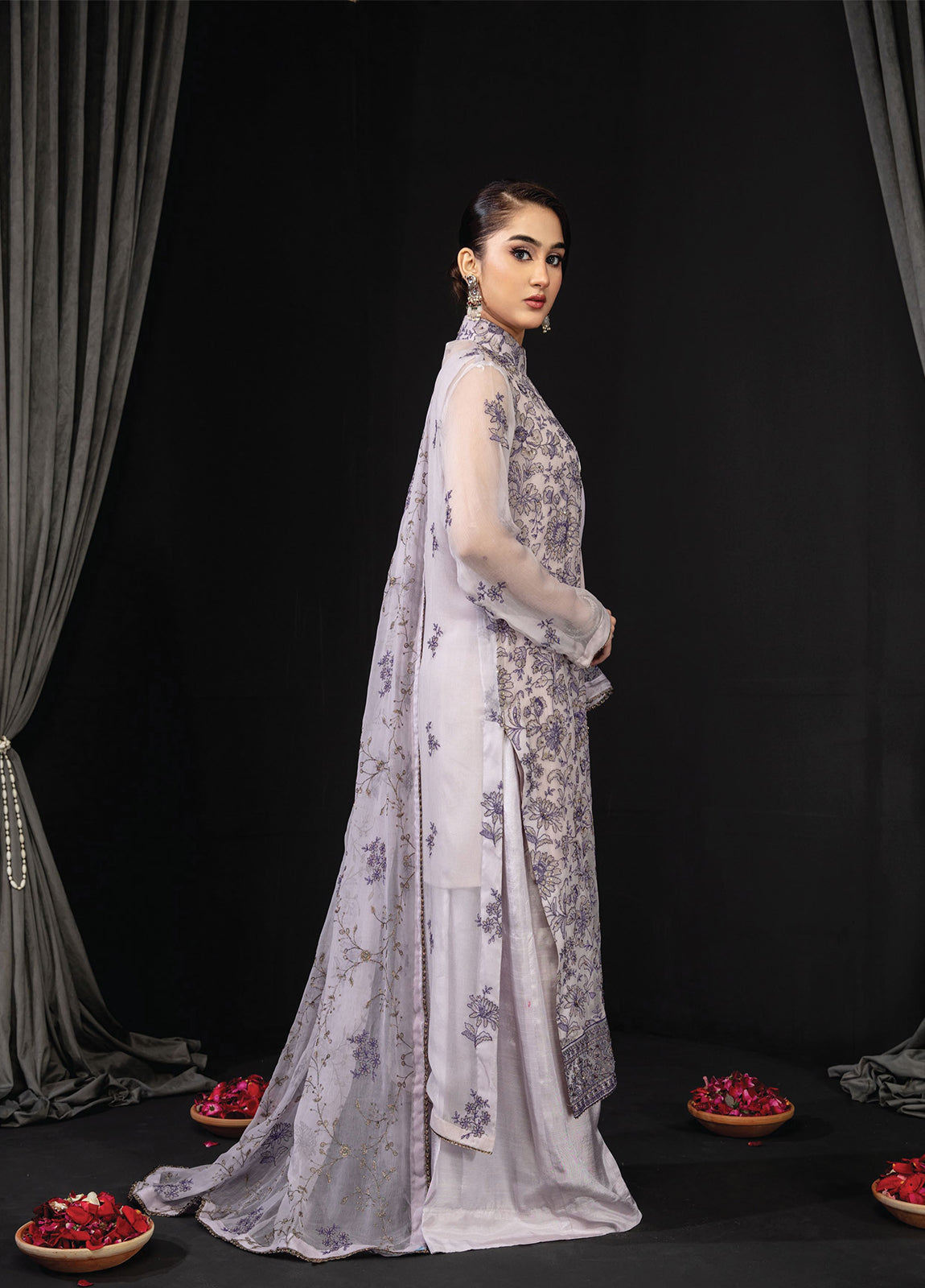 Khoobsurat Libas By Anaya Hoor Signature Chiffon Unstitched 3pcs