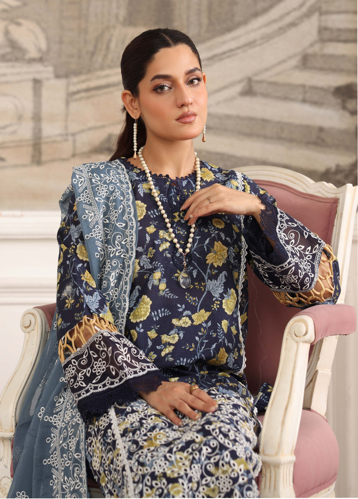Afsheen By Johra Embroidered Chikankari Lawn Unstitched 3Pcs