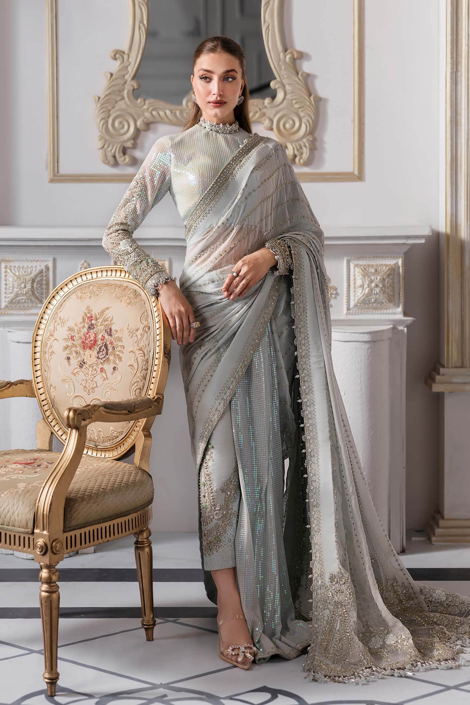MARIA B. Embroidered Vol-30 Luxury Unstitched 3pcs - Jotey