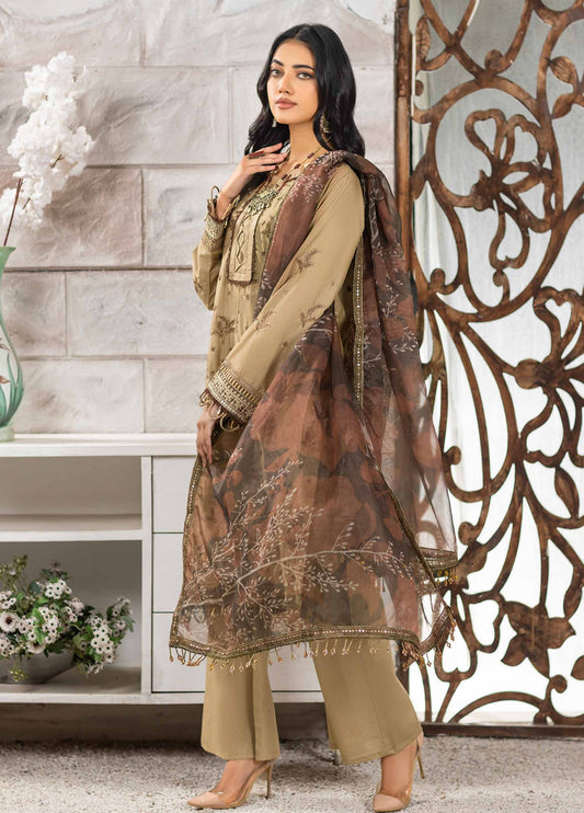 Rimal Vol-12 Embroidered & Sequence Work Lawn Unstitched 3pcs