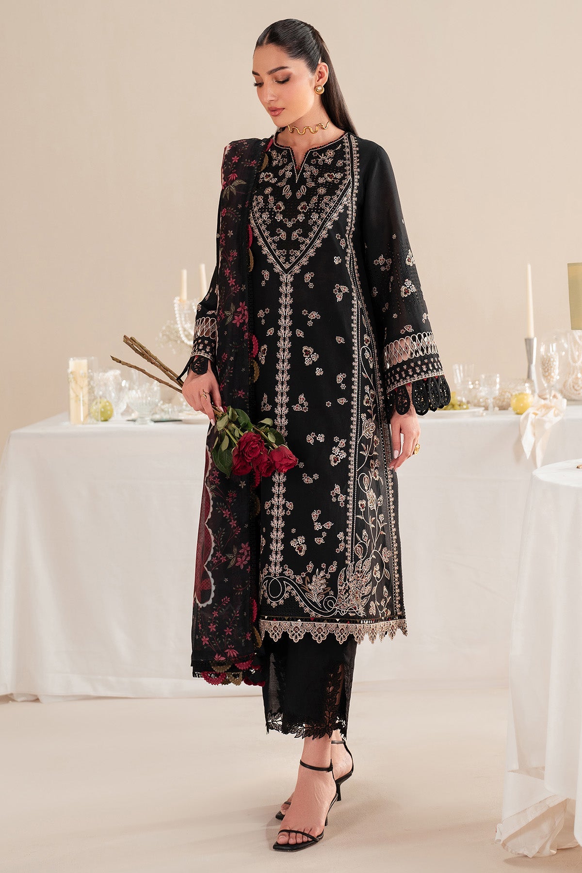 Iris By Jazmin Embroidered Luxury Lawn Unstitched 3pcs