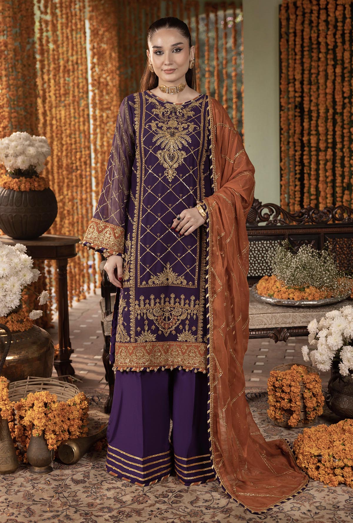 Rang-E-Mehfil Festive Unstitched Chiffon 3pcs