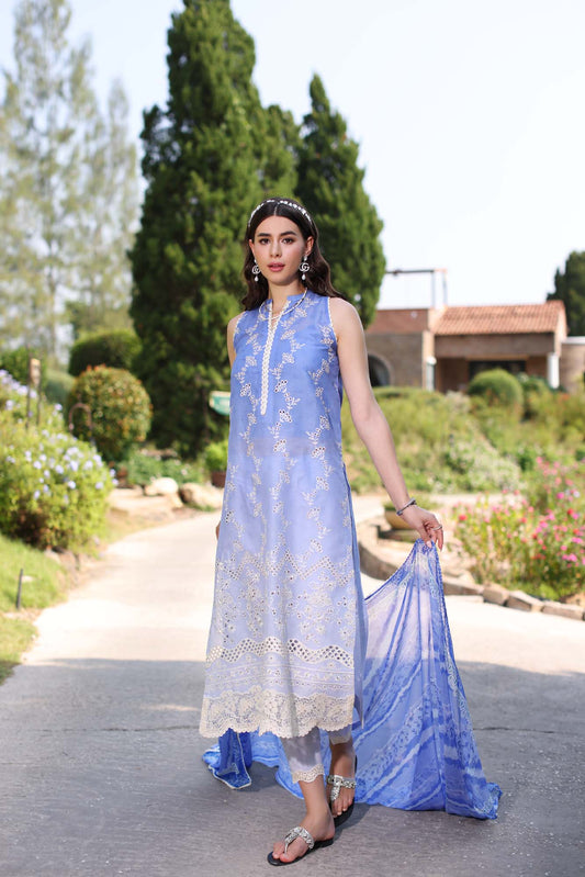 Noor By Saadia Asad Eid Luxe Printkari Embroidered Lawn Unstitched 3pcs