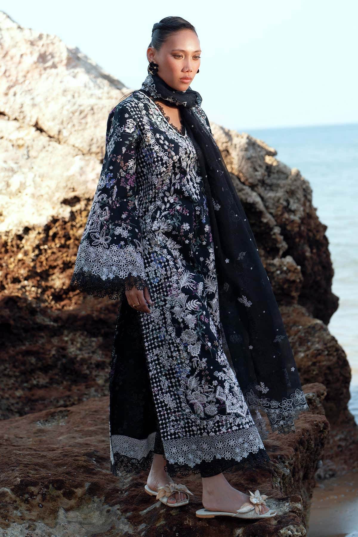Afrozeh Summer Together Vol-III Unstitched Lawnkari 3pcs - Jotey