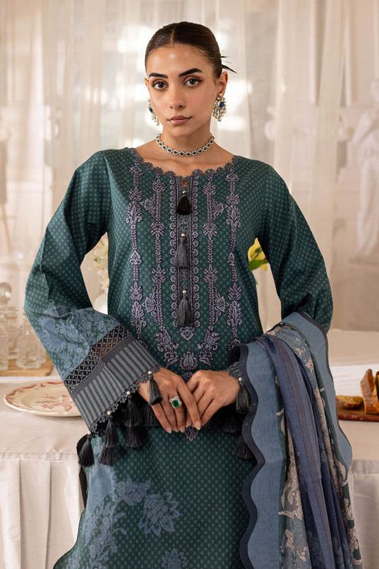 Jade Urbane Embroidered Lawn 3pcs - Jotey