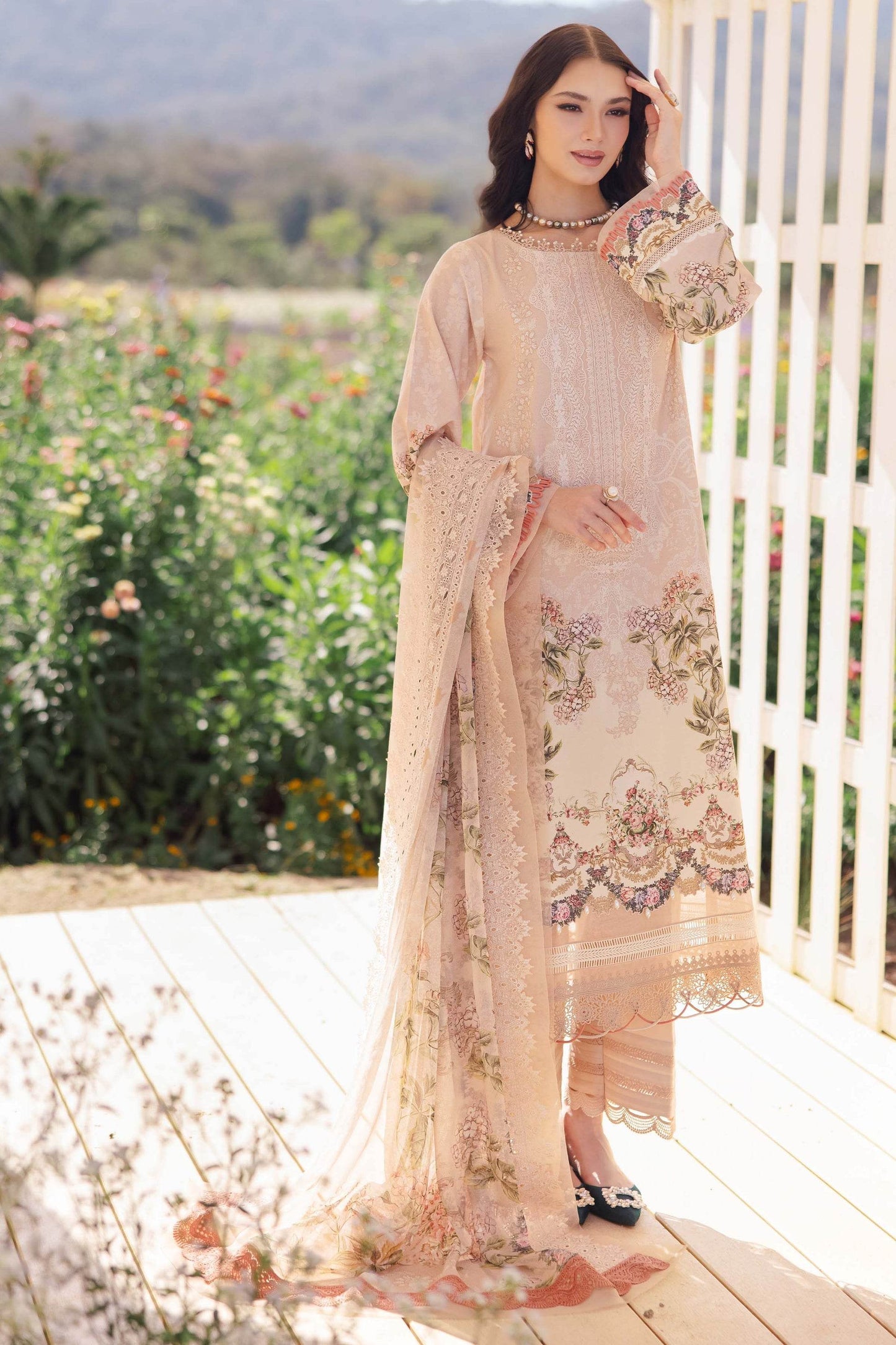 Jade Needle Wonder Lawn'25 Unstitched 3pcs - Jotey