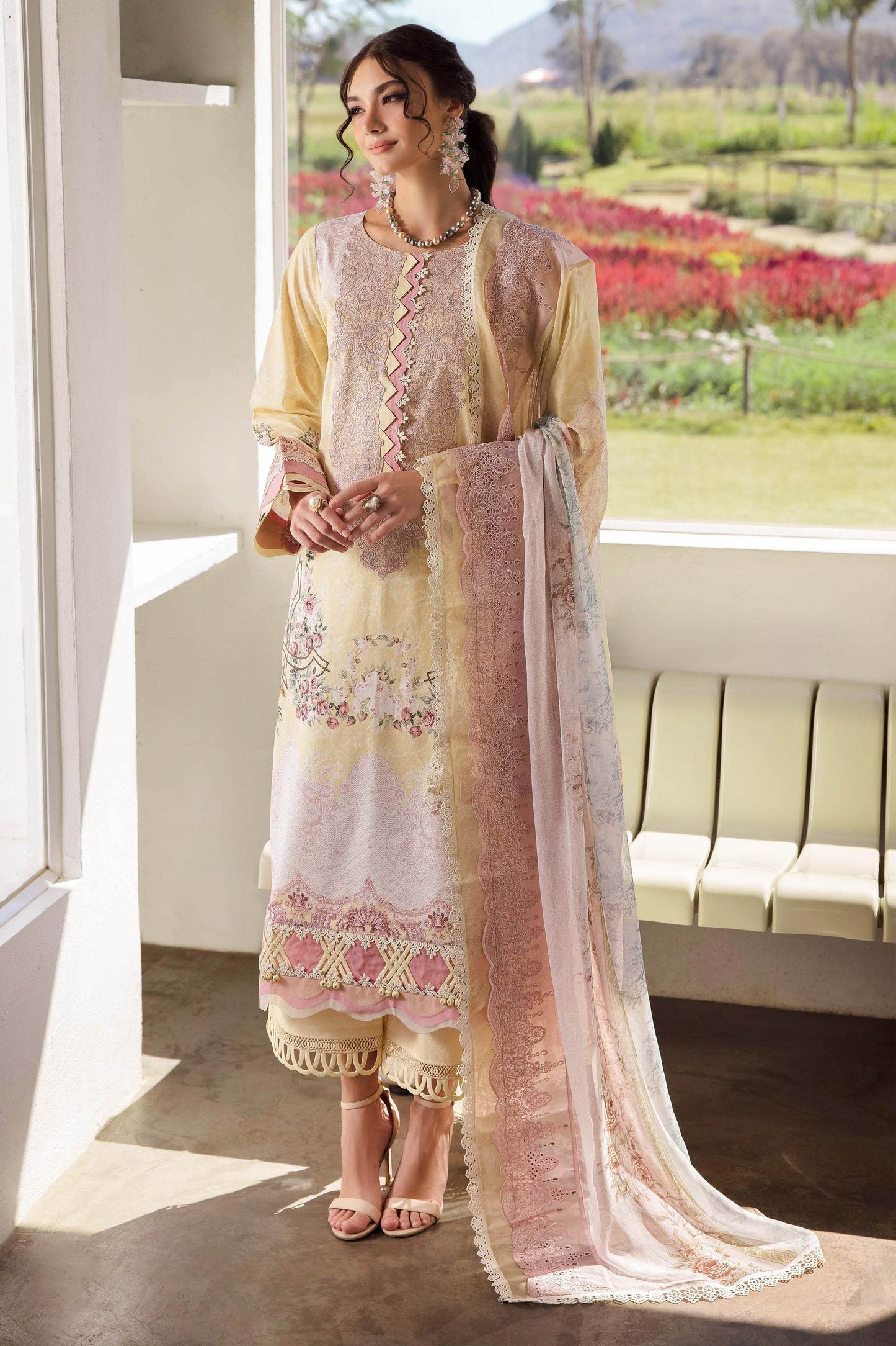 Jade Needle Wonder Lawn'25 Unstitched 3pcs - Jotey