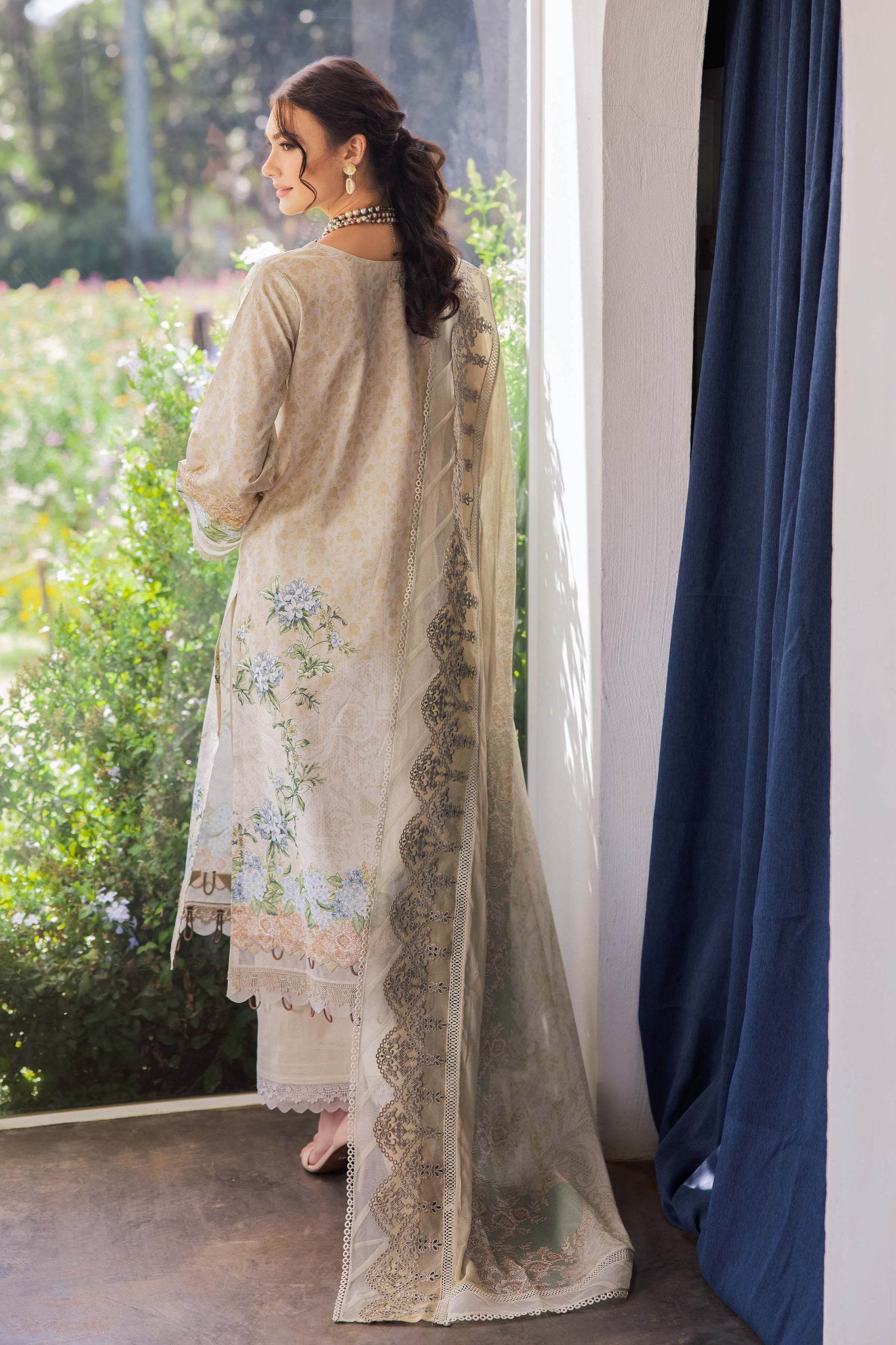 Jade Needle Wonder Lawn'25 Unstitched 3pcs - Jotey