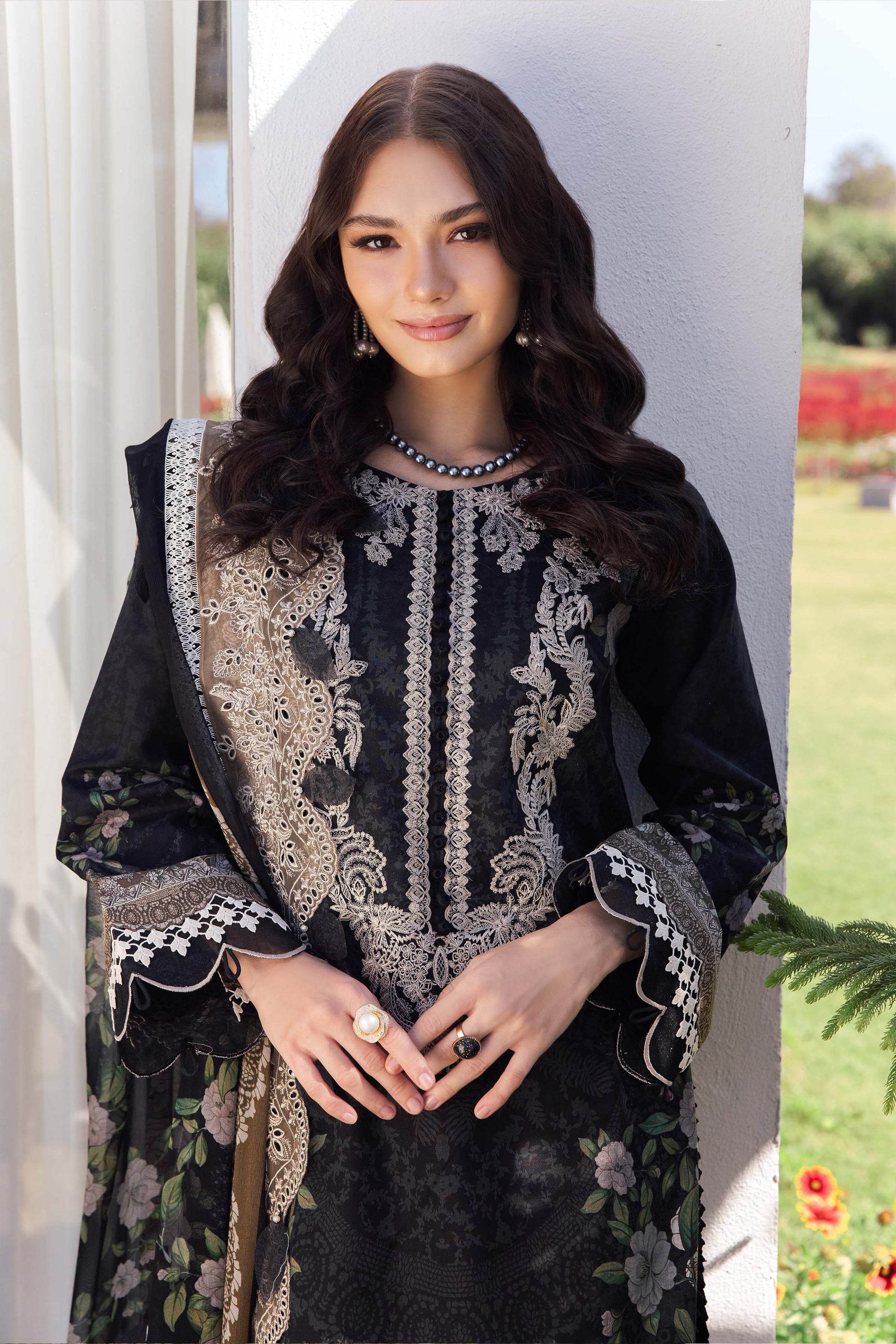 Jade Needle Wonder Lawn'25 Unstitched 3pcs - Jotey