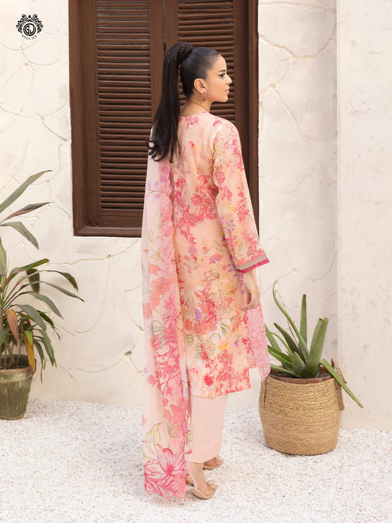 Mishaal By Gull Jee Embroidered Edit'26 Digital Printed Lawn Unstitched 3Pcs