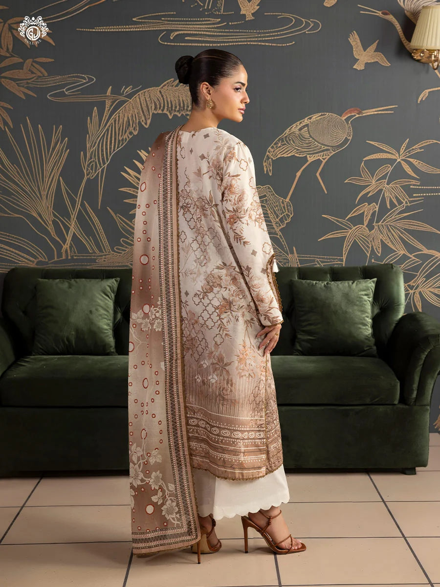 Mishaal By Gull Jee Embroidered Edit'26 Digital Printed Lawn Unstitched 3Pcs