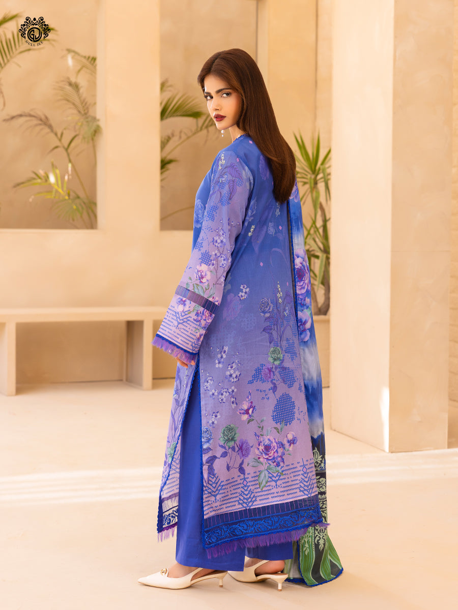 GullBano By Gull Jee Embroidered Edit'26 Digital Printed Lawn Unstitched 3Pcs