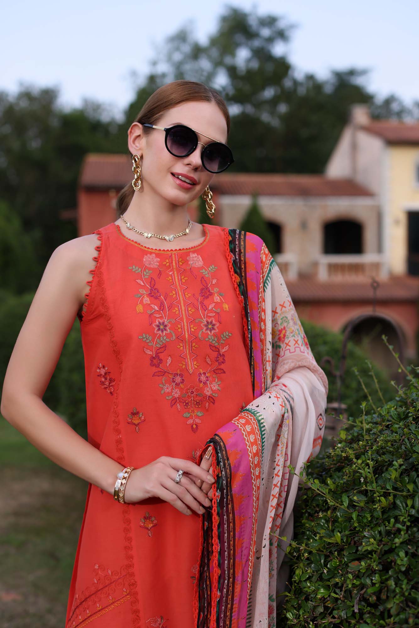Noor By Saadia Asad Eid Luxe Printkari Embroidered Lawn Unstitched 3pcs