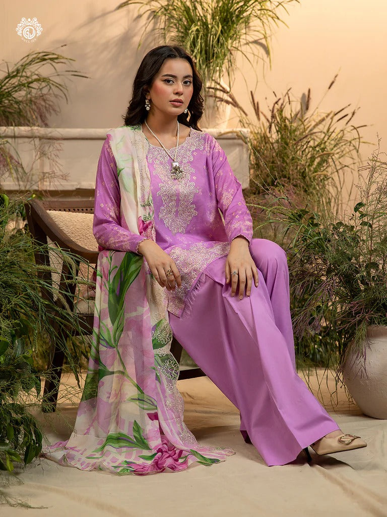 Morja By Gull Jee Vol-10 Embroidered Digital Printed Lawn Unstitched 3 Piece