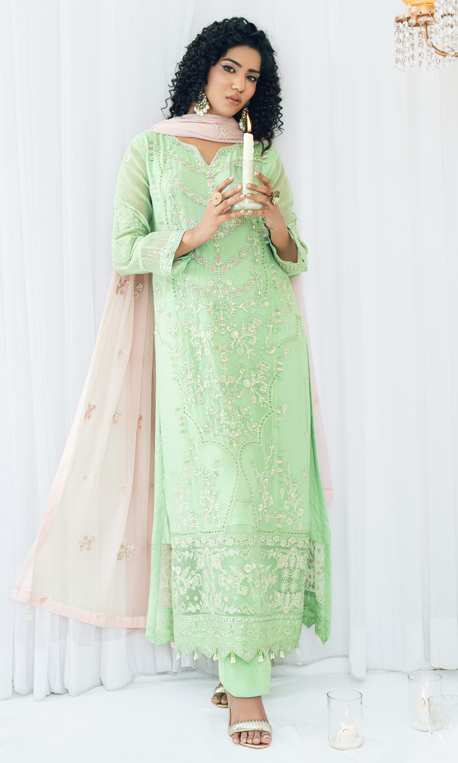 MAAHI BY SHAMOOZ Embroidered Chiffon Unstitched 3pcs