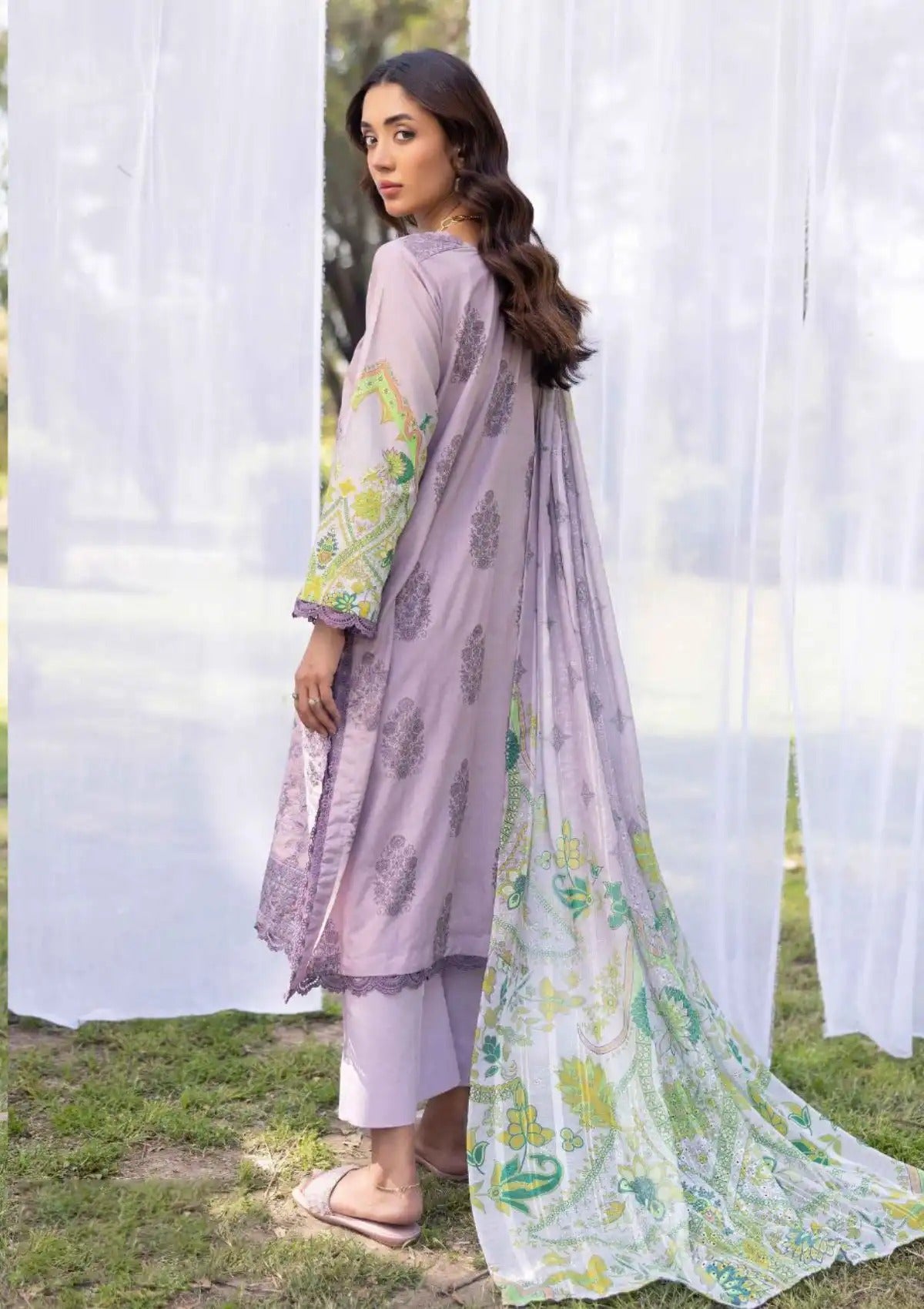 Nur Vantage Embroidered Lawn Unstitched 3 Piece