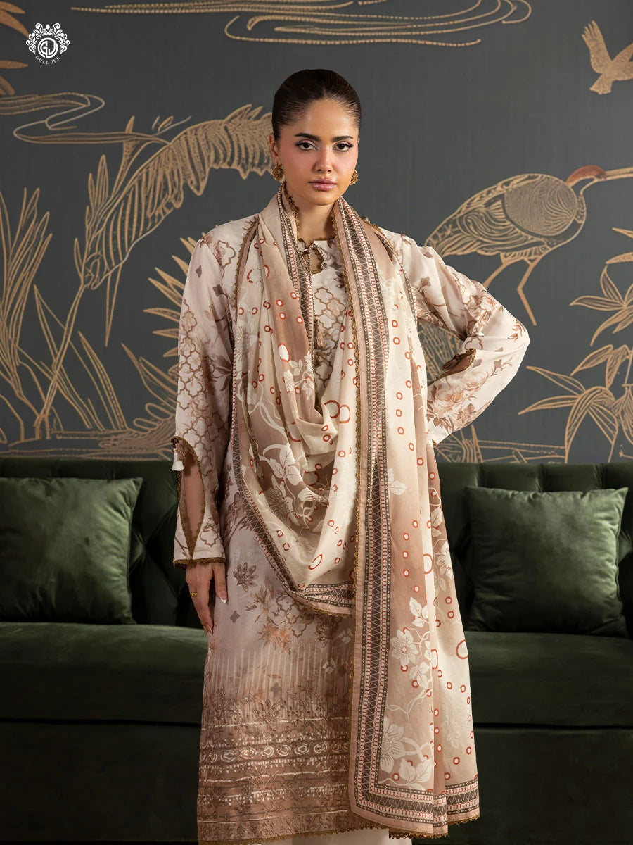 Mishaal By Gull Jee Embroidered Edit'26 Digital Printed Lawn Unstitched 3Pcs